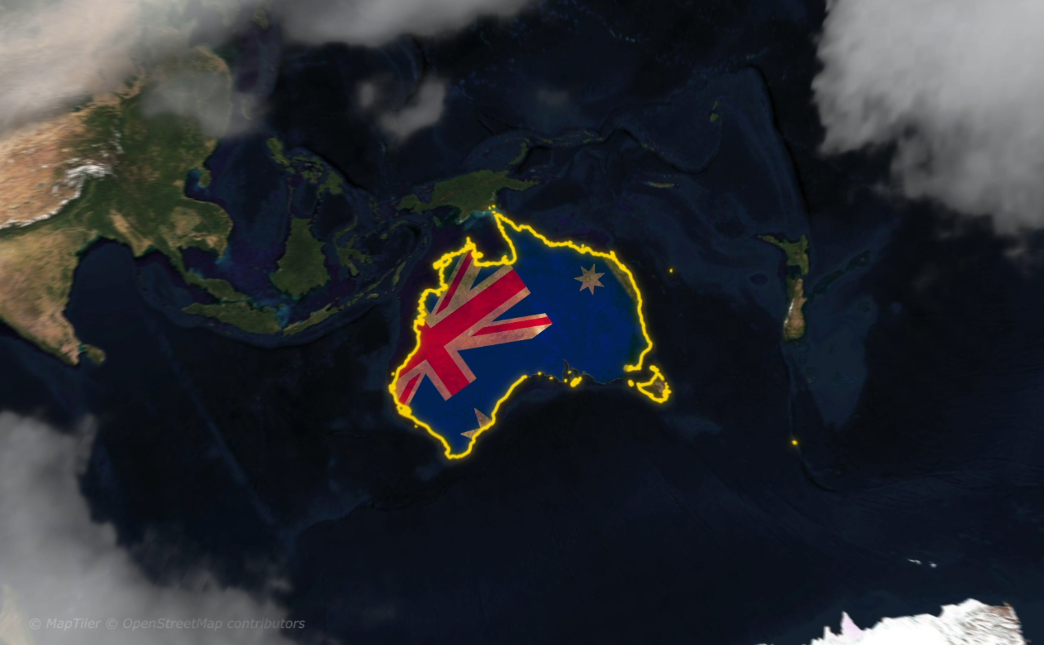 Australia Map animation